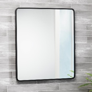 Aveiro Black Frame Mirror - 600 x 700mm